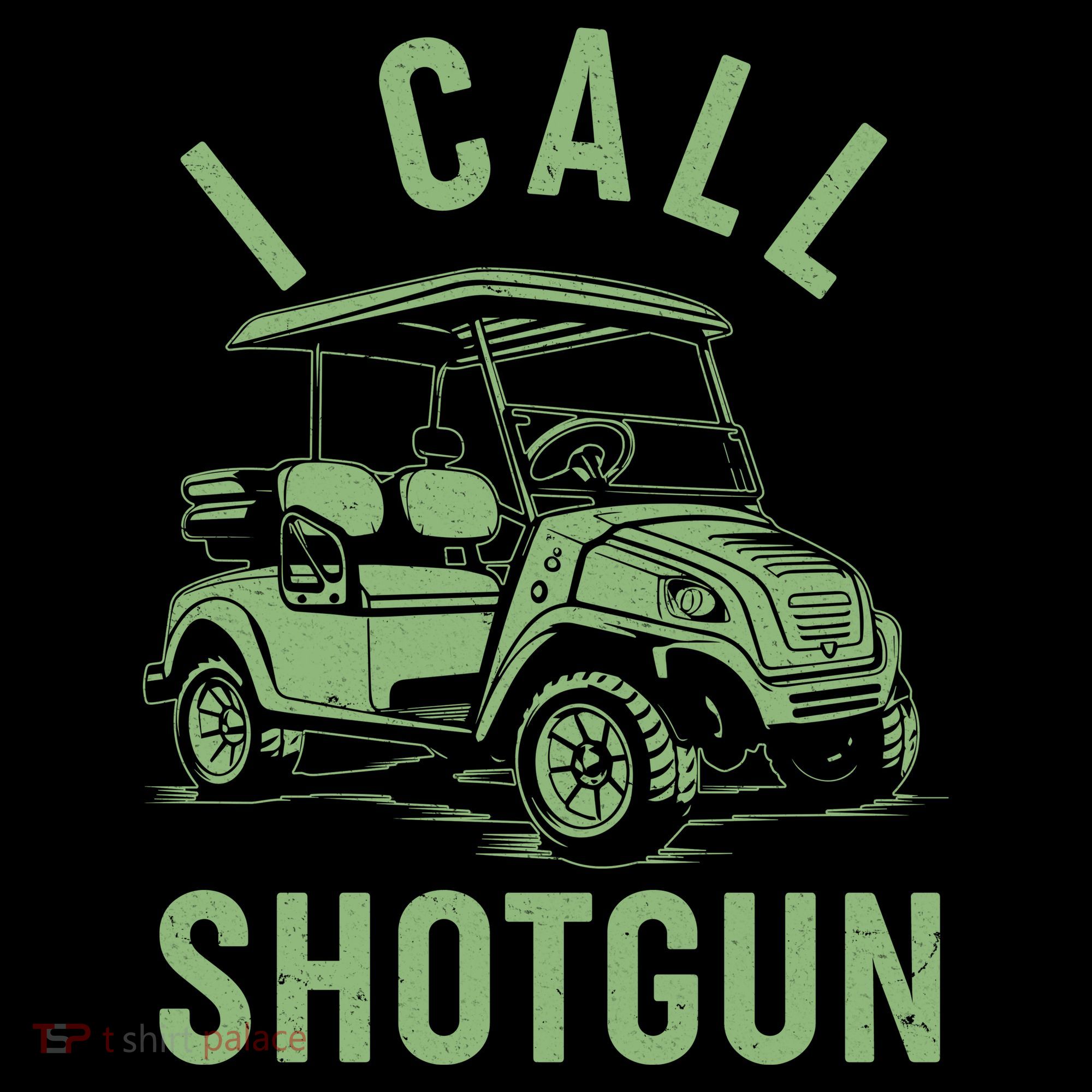 Funny Golfing I Call Shotgun Golf Cart Women's Hoodie