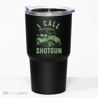 Funny Golfing I Call Shotgun Golf Cart Tumbler thumb 0