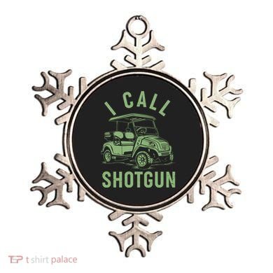 Funny Golfing I Call Shotgun Golf Cart Ornament