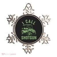 Funny Golfing I Call Shotgun Golf Cart Ornament thumb 0