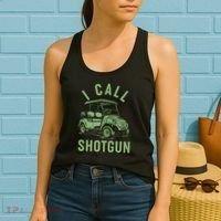 Funny Golfing I Call Shotgun Golf Cart Women's Tank Top thumb 2