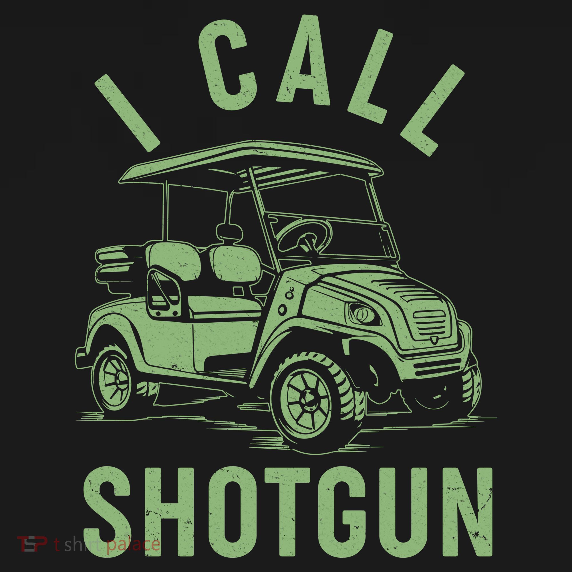 Funny Golfing I Call Shotgun Golf Cart Women's Tank Top