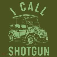 Funny Golfing I Call Shotgun Golf Cart Mousepad thumb 1