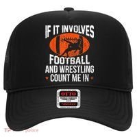 Funny Gift If It Involves Football And Wrestling Count Me Gift Hat thumb 0