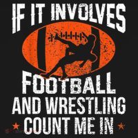 Funny Gift If It Involves Football And Wrestling Count Me Gift Visor thumb 3