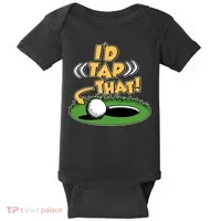 Funny Golfing Id Tap That Baby Bodysuit thumb 0