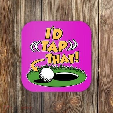 Funny Golfing Id Tap That Coaster
