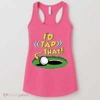 Funny Golfing Id Tap That Women's Tank Top thumb 0