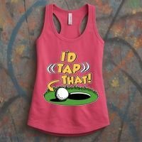 Funny Golfing Id Tap That Women's Tank Top thumb 3