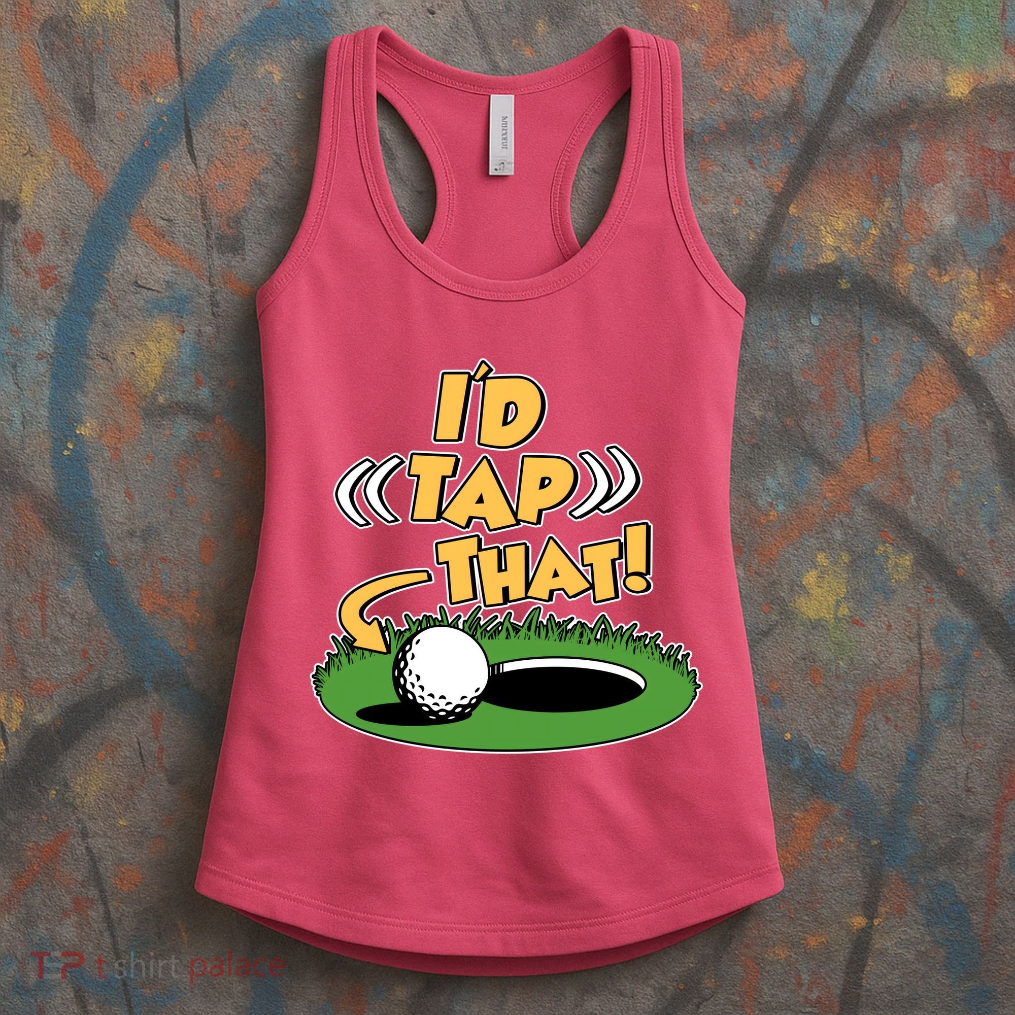 Funny Golfing Id Tap That Women's Tank Top