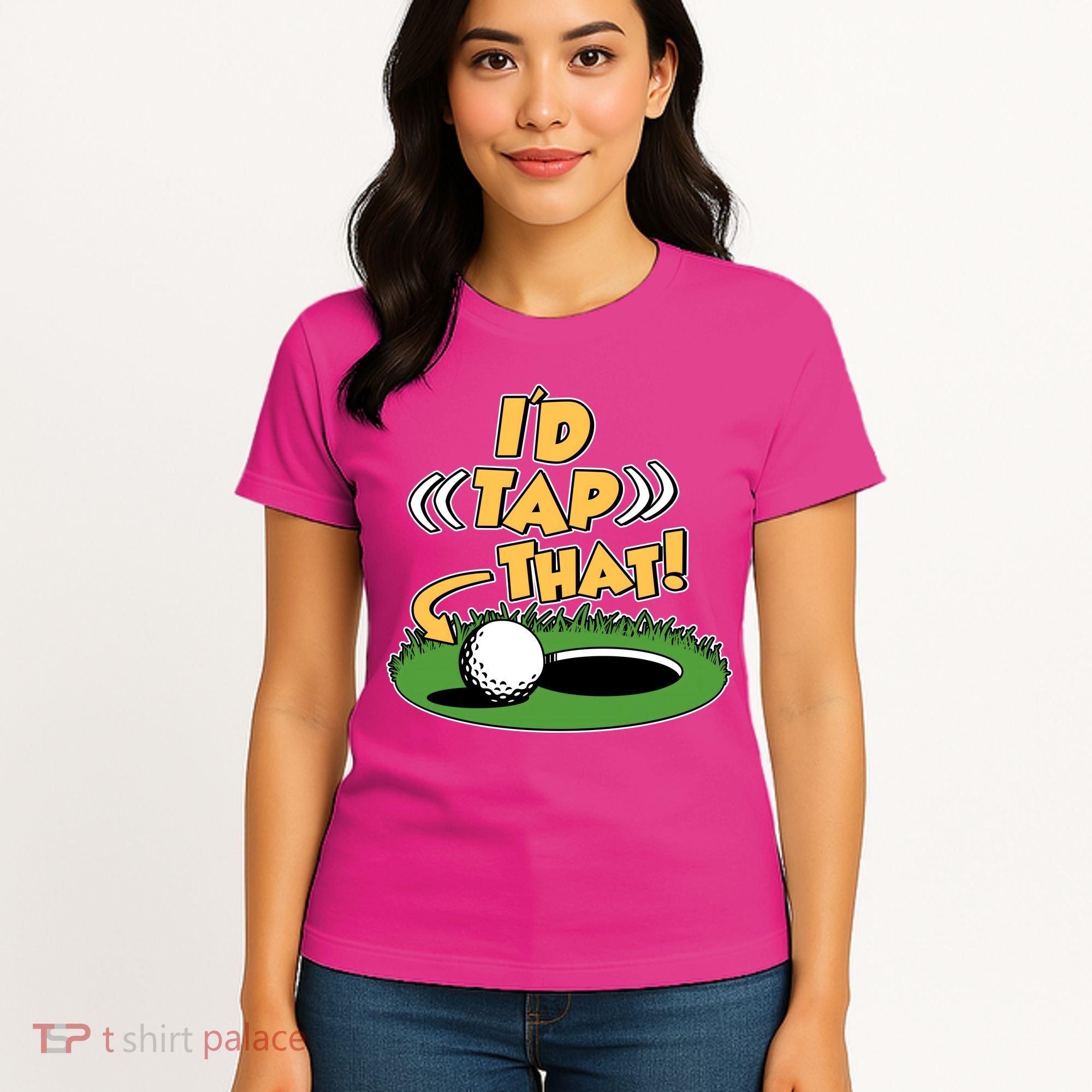 Funny Golfing Id Tap That Women's T-Shirt