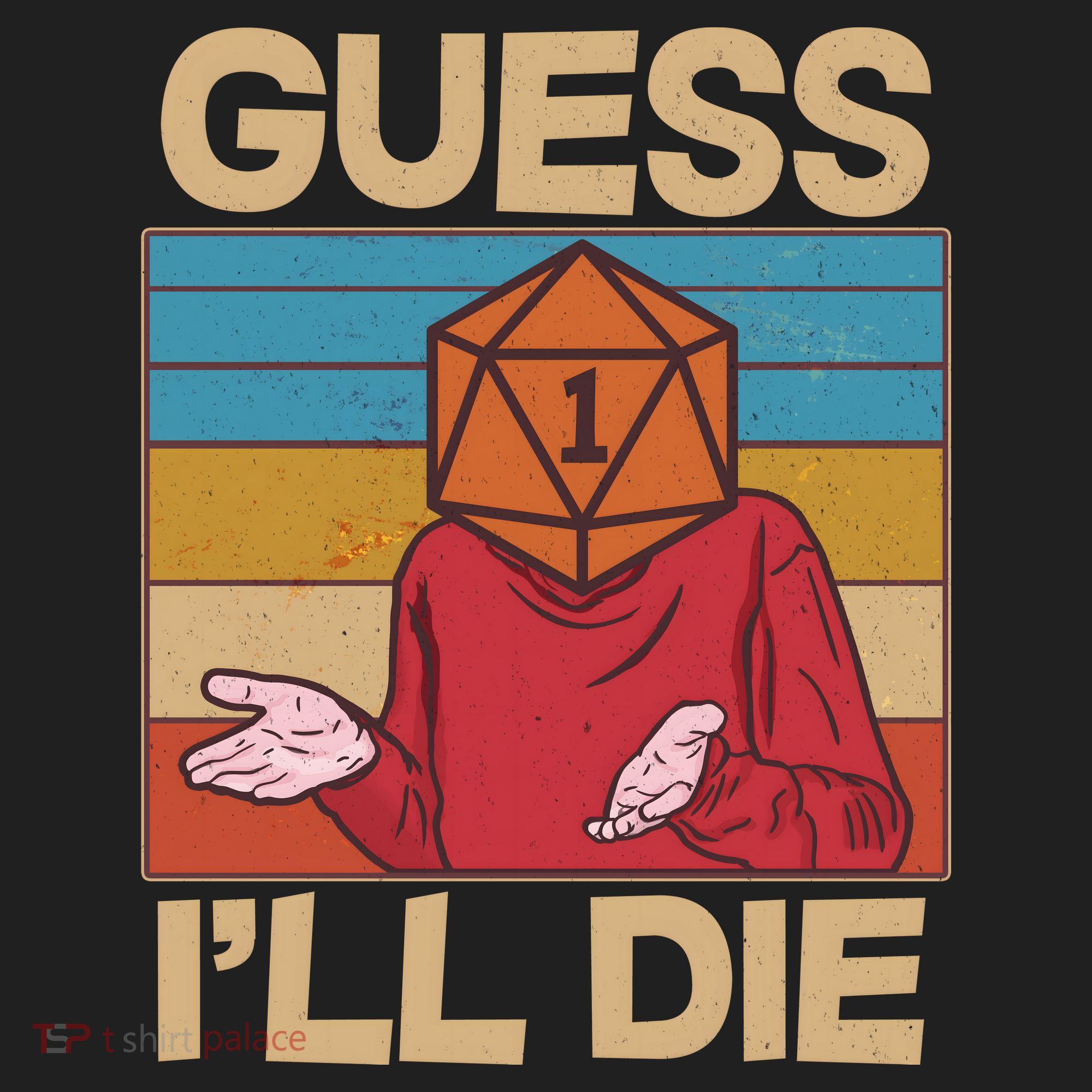 Funny Guess I'll Die Meme DnD Dice Dungeon And Dragons Fan Beanie