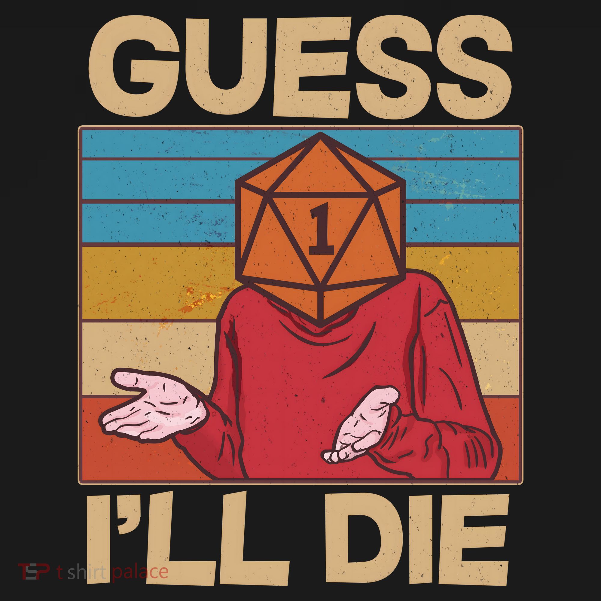 Funny Guess I'll Die Meme DnD Dice Dungeon And Dragons Fan Visor