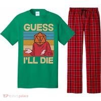 Funny Guess I'll Die Meme DnD Dice Dungeon And Dragons Fan Pajama Set thumb 0