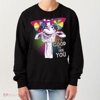 Funny Giraffe It's Good To See You Women's Sweatshirt thumb 0