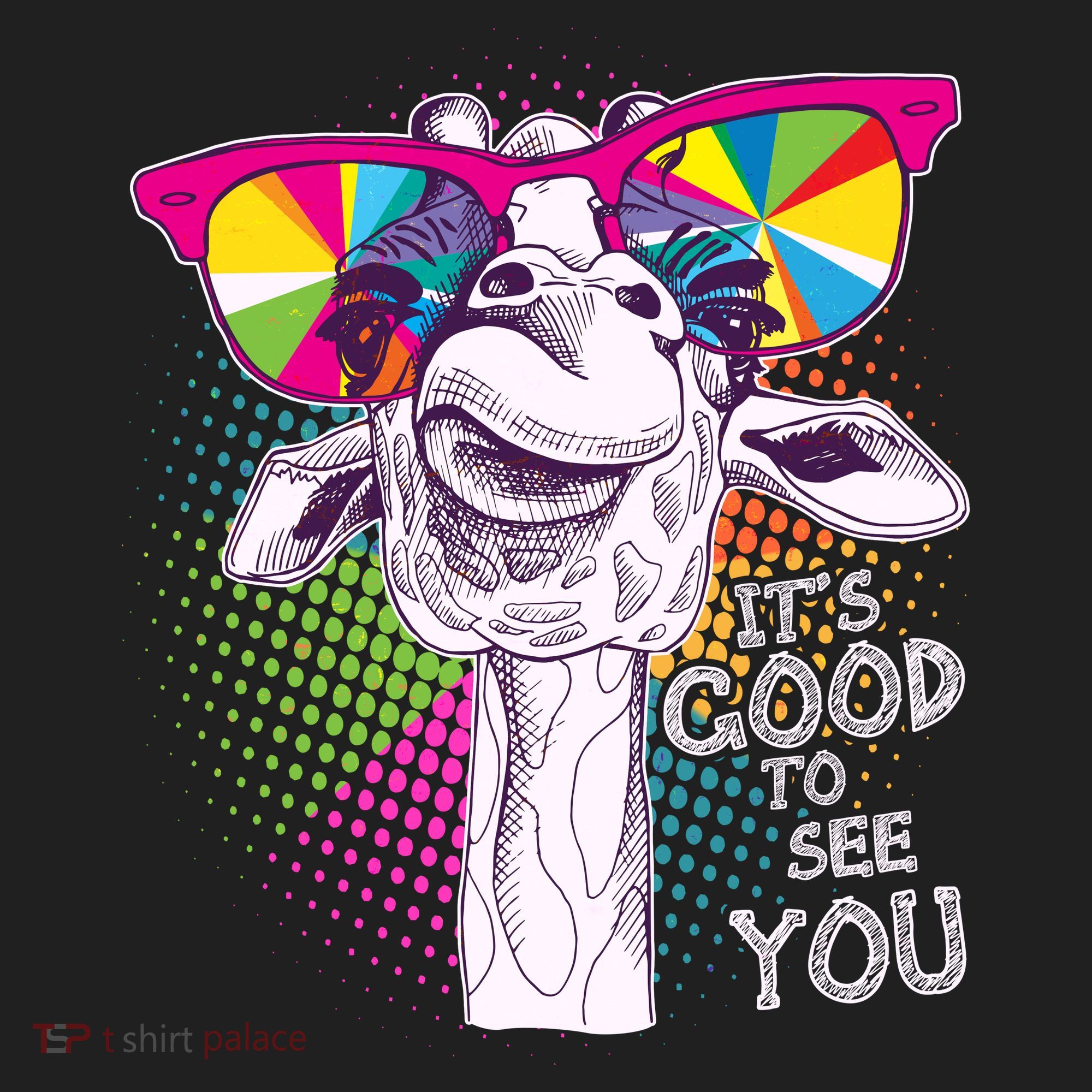 Funny Giraffe It's Good To See You Women's Sweatshirt
