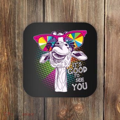 Funny Giraffe It's Good To See You Coaster