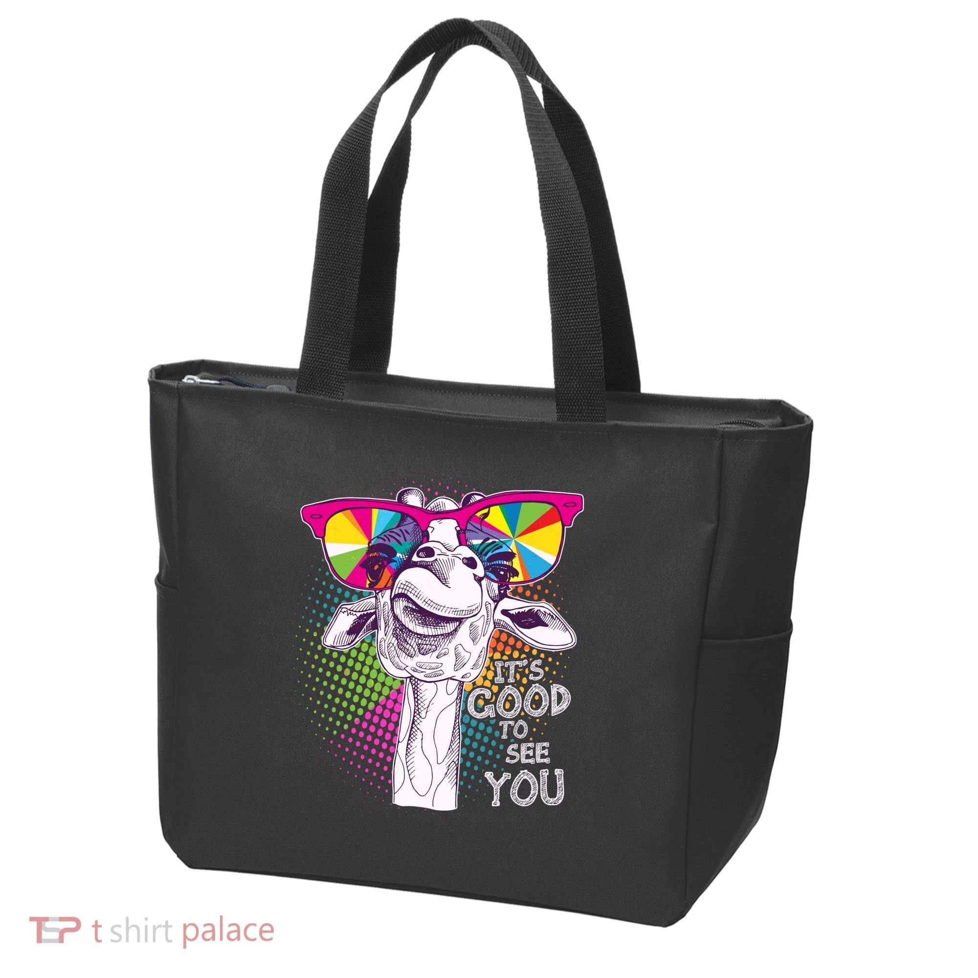 Funny Giraffe It's Good To See You Tote Bag