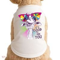 Funny Giraffe It's Good To See You Doggie Tank thumb 0