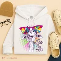 Funny Giraffe It's Good To See You Hoodie thumb 4