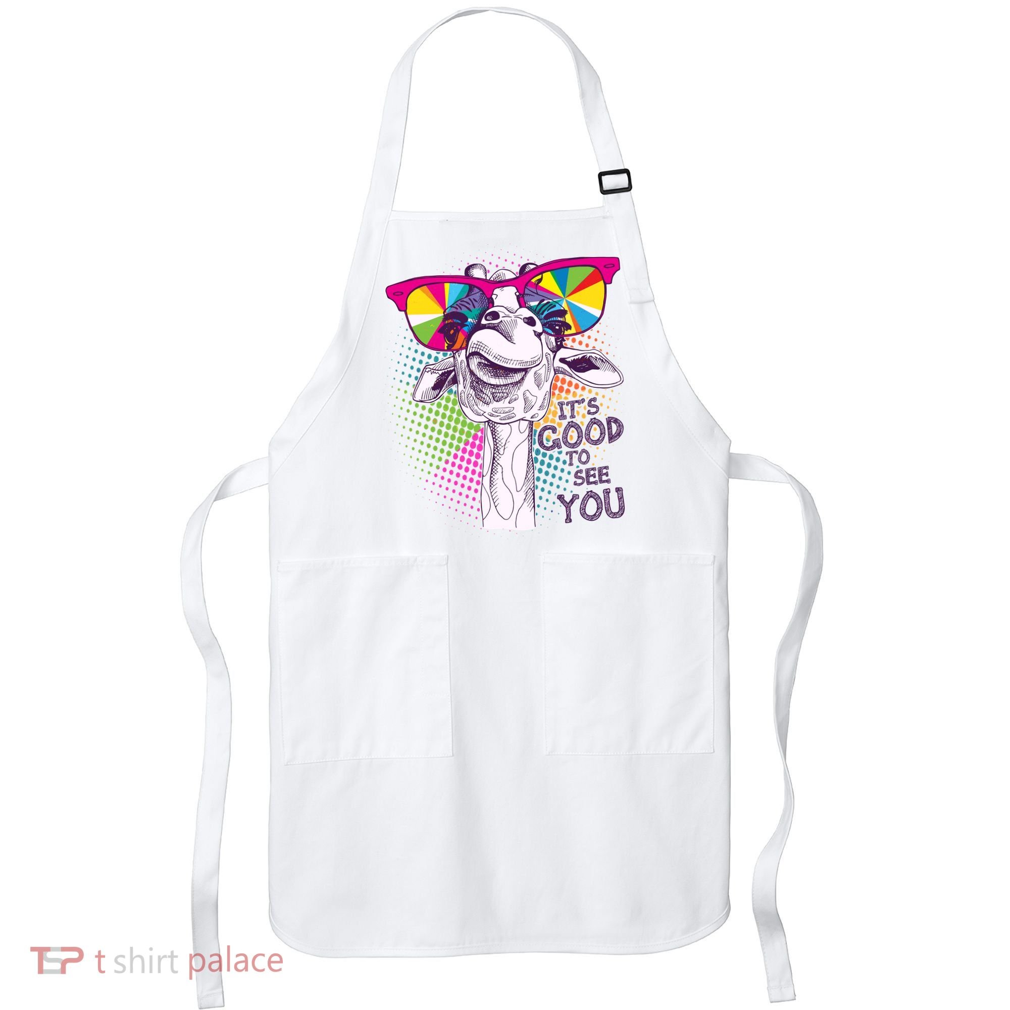 Funny Giraffe It's Good To See You Apron