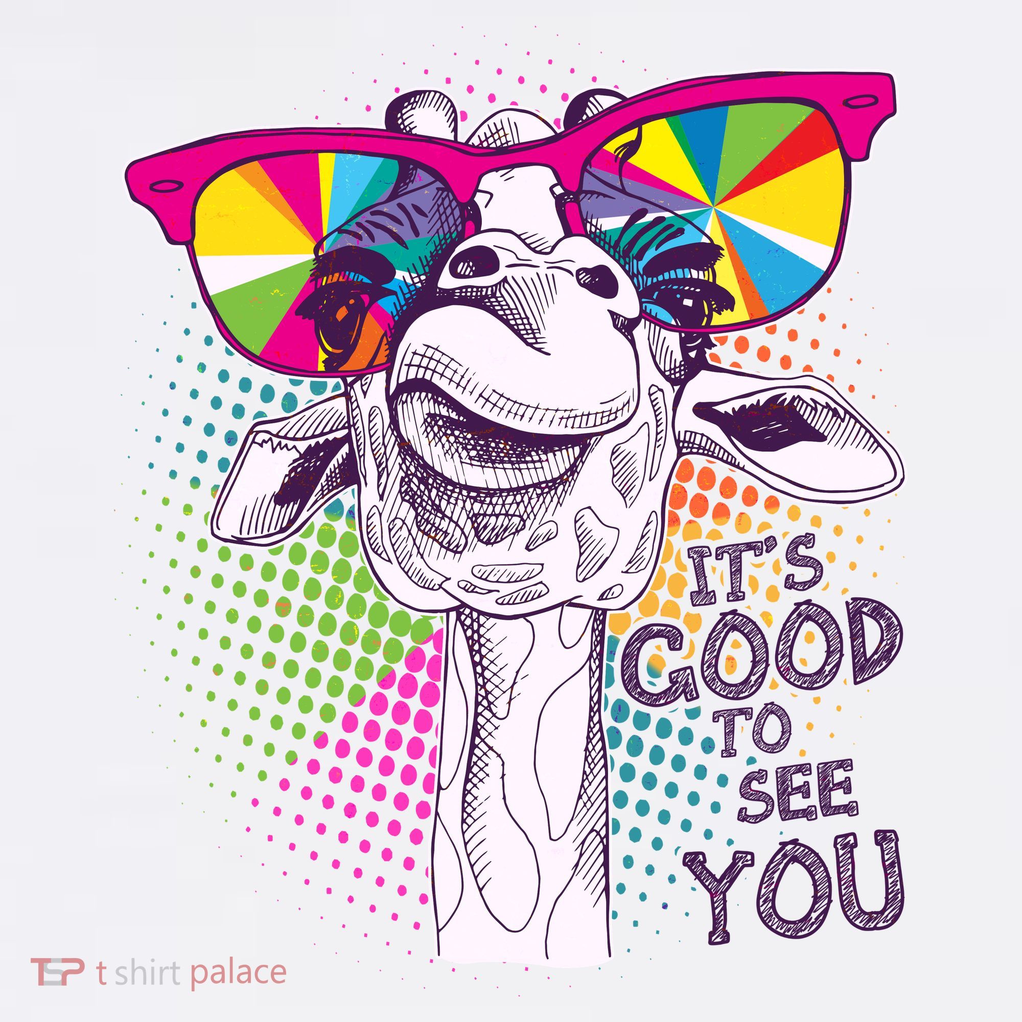 Funny Giraffe It's Good To See You Apron