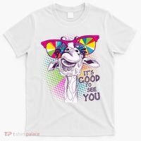 Funny Giraffe It's Good To See You T-Shirt thumb 0