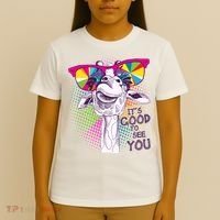 Funny Giraffe It's Good To See You T-Shirt thumb 4