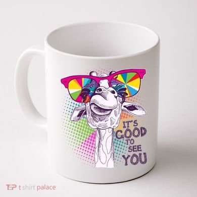 Funny Giraffe It's Good To See You Coffee Mug