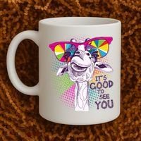 Funny Giraffe It's Good To See You Coffee Mug thumb 2