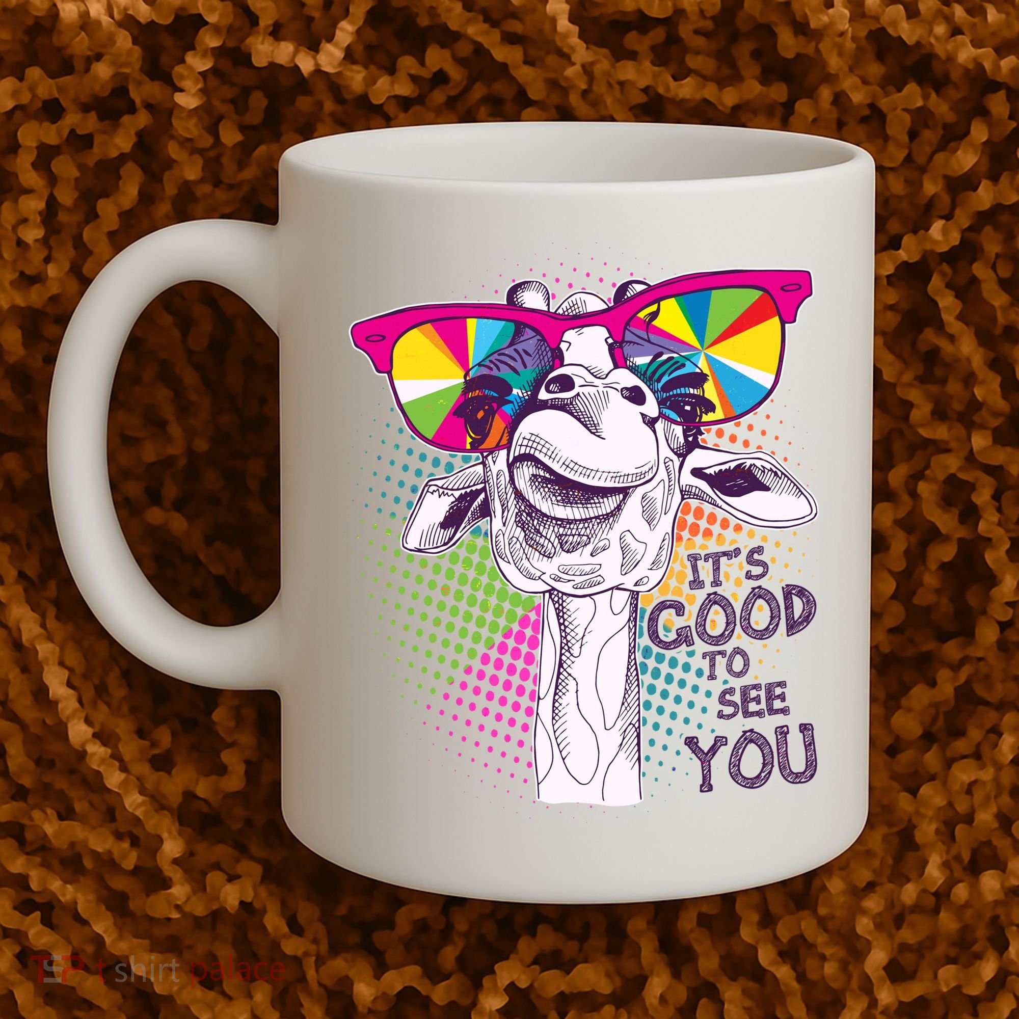 Funny Giraffe It's Good To See You Coffee Mug