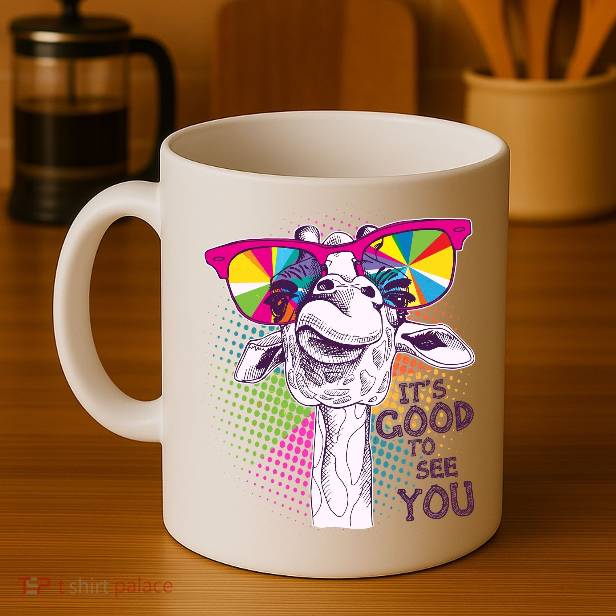 Funny Giraffe It's Good To See You Coffee Mug