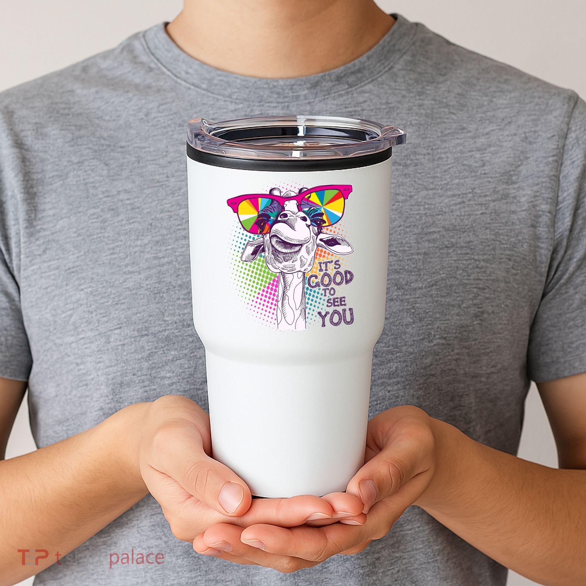 Funny Giraffe It's Good To See You Tumbler