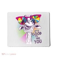 Funny Giraffe It's Good To See You Mousepad thumb 0
