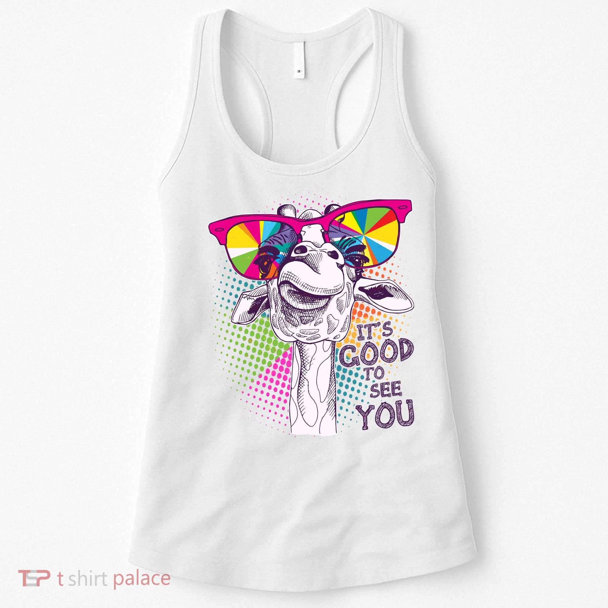 Funny Giraffe It's Good To See You Women's Tank Top