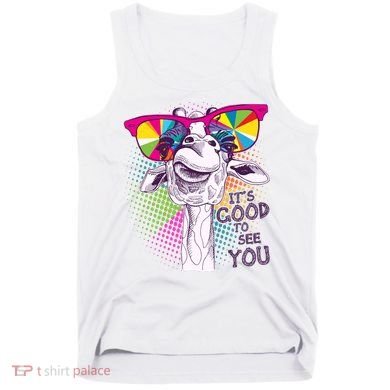 Funny Giraffe It's Good To See You Tank Top