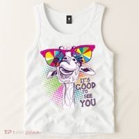 Funny Giraffe It's Good To See You Tank Top thumb 2