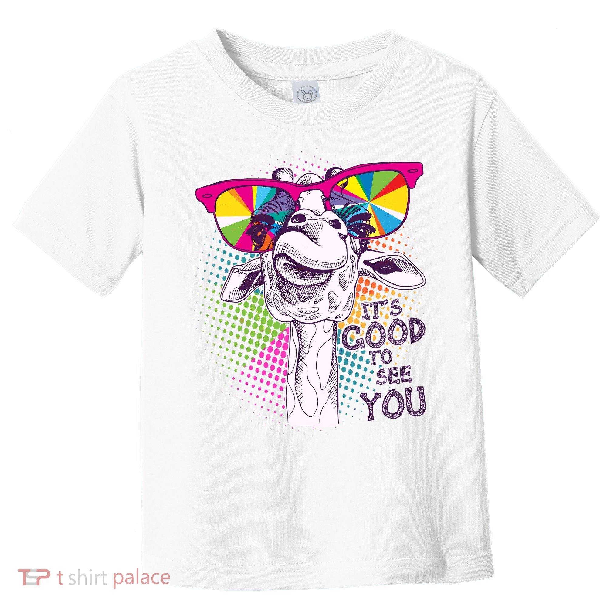 Funny Giraffe It's Good To See You Toddler T-Shirt
