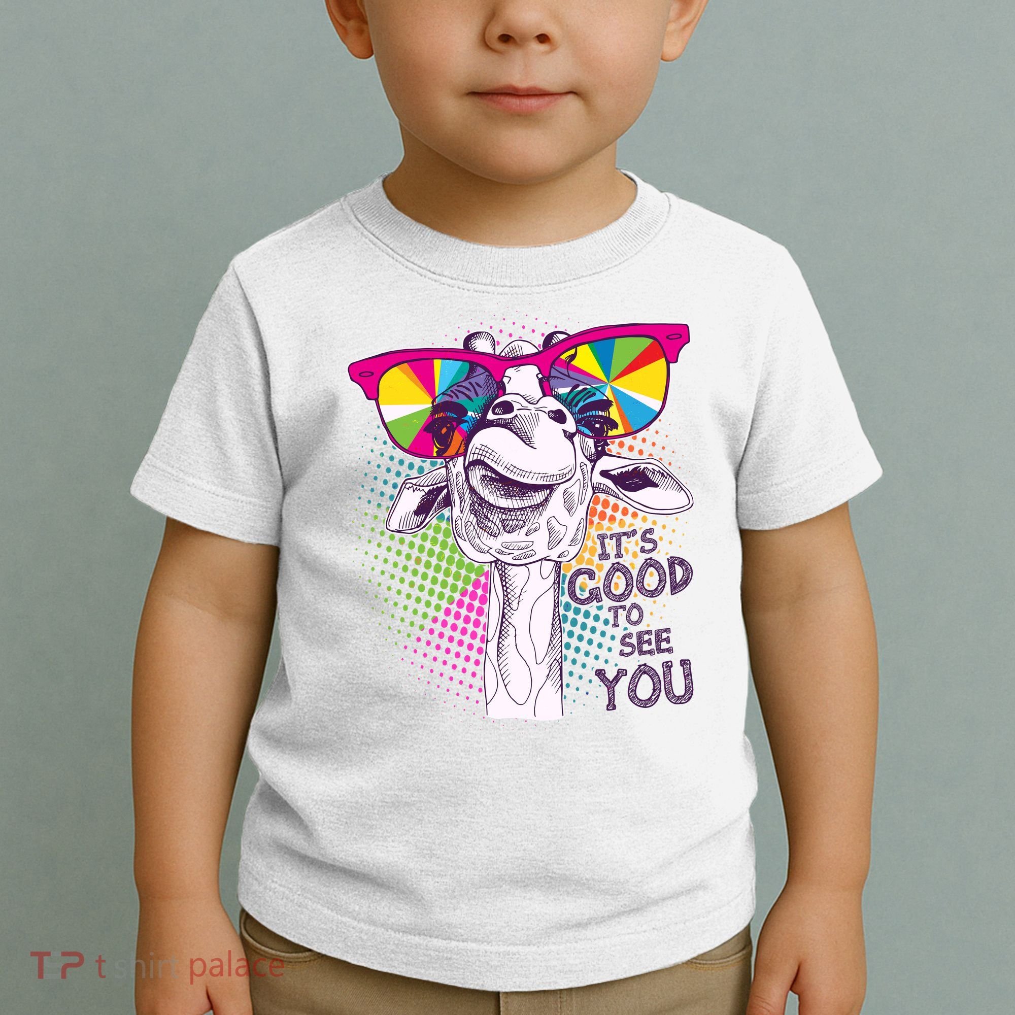 Funny Giraffe It's Good To See You Toddler T-Shirt