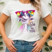 Funny Giraffe It's Good To See You Women's T-Shirt thumb 2