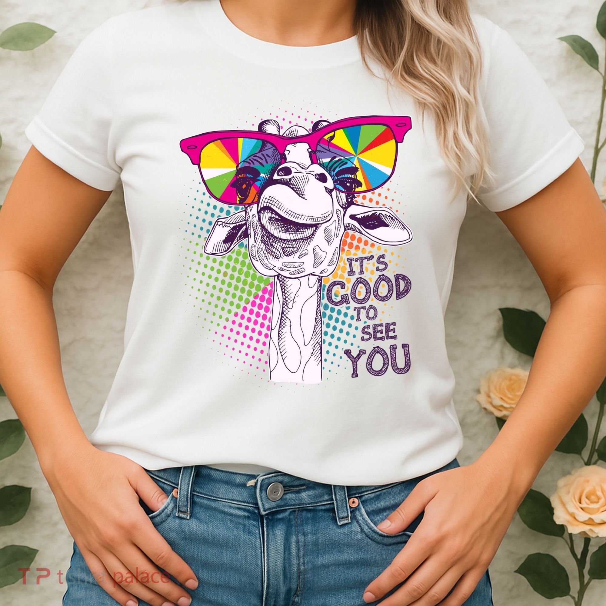 Funny Giraffe It's Good To See You Women's T-Shirt