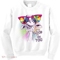 Funny Giraffe It's Good To See You Kids Sweatshirt thumb 0