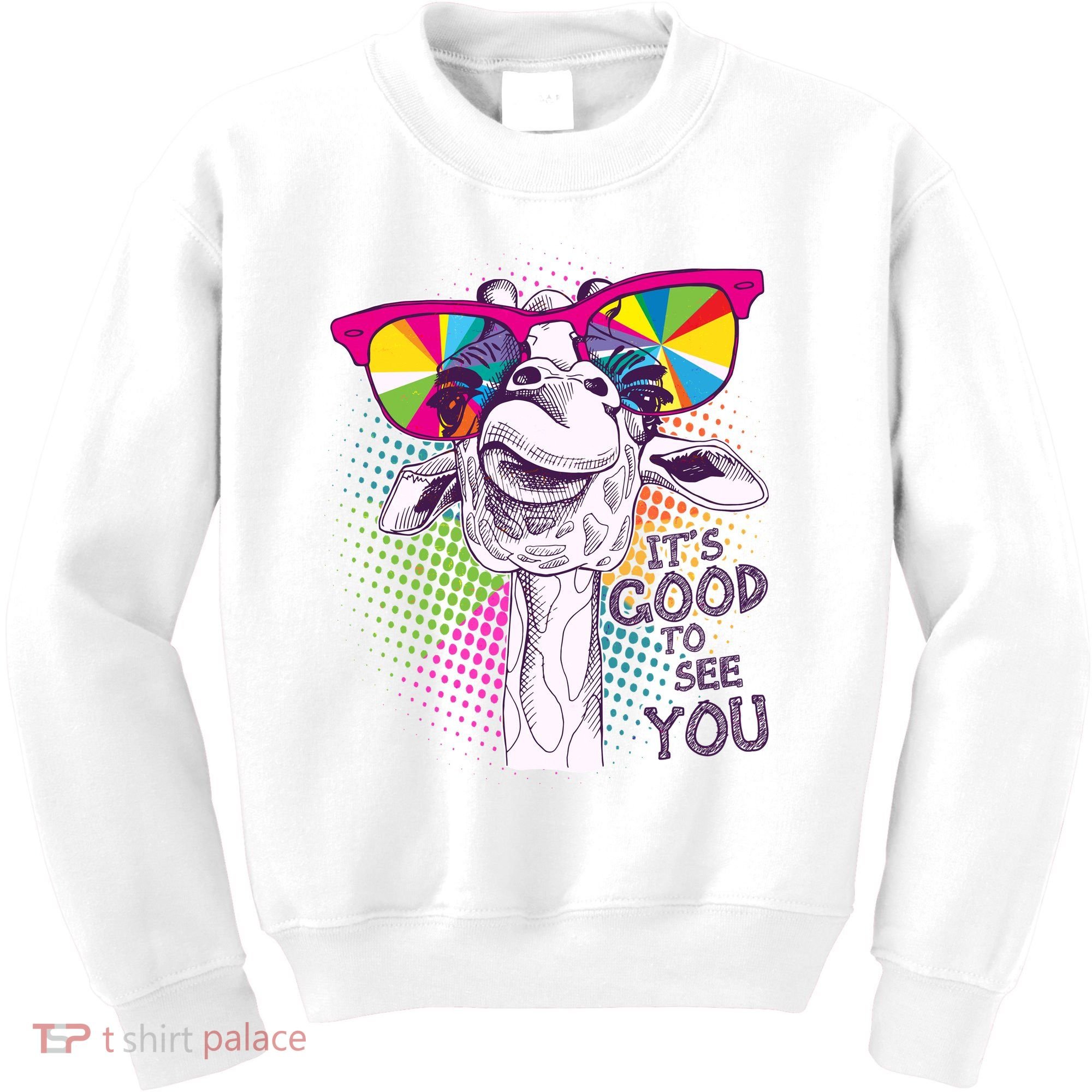 Funny Giraffe It's Good To See You Kids Sweatshirt