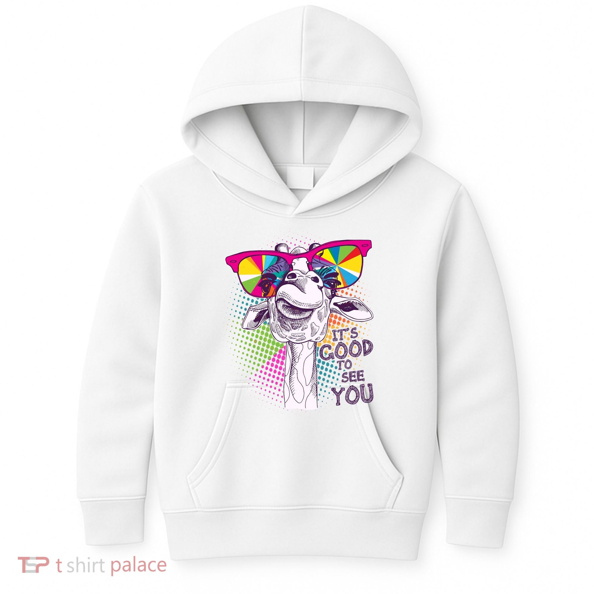 Funny Giraffe It's Good To See You Kids Hoodie