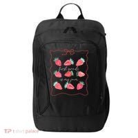 First Grade Is My Jam Strawberry 1st Grade Teacher City Backpack thumb 0