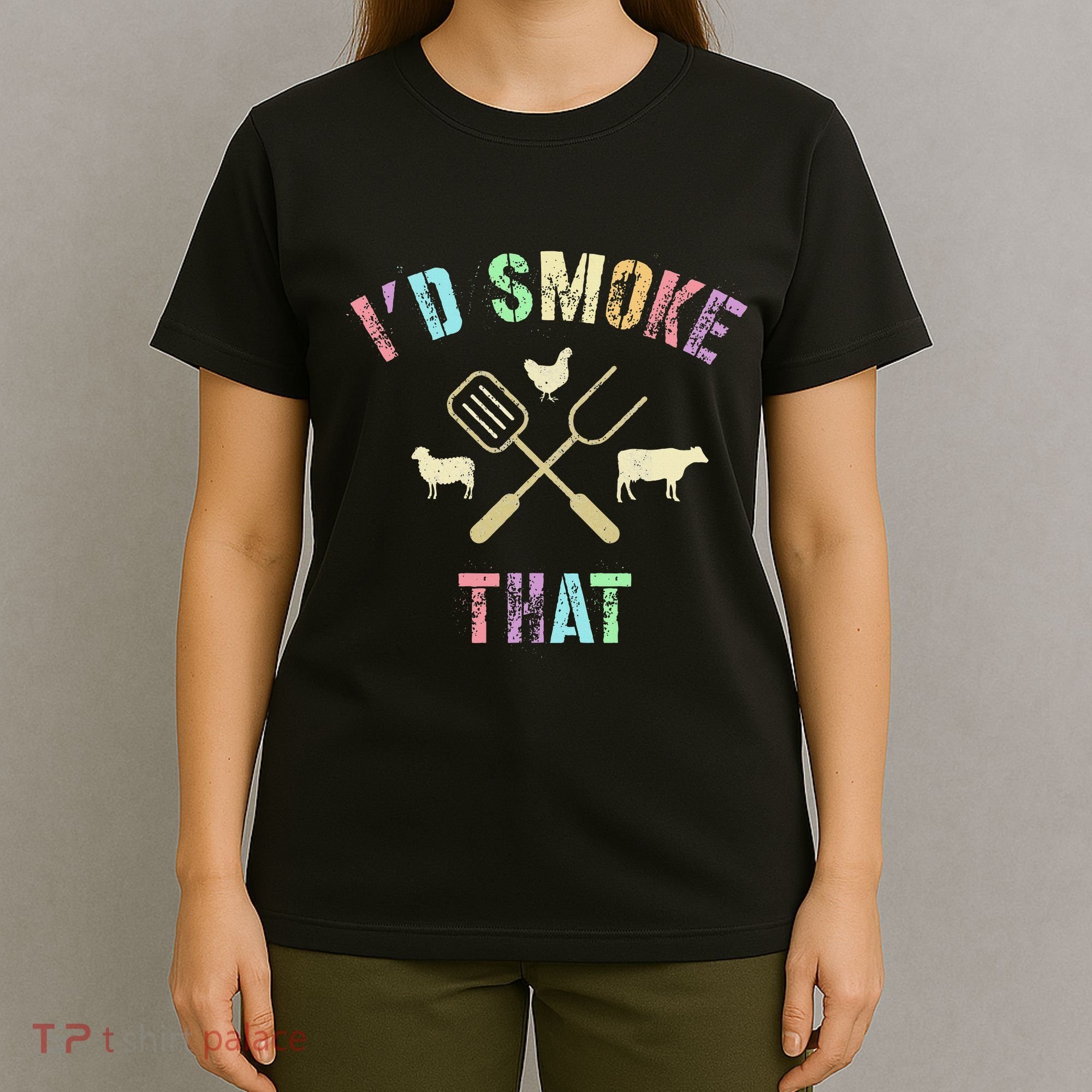 Funny Grilling ID Smoke That Grills Chef Pit Meat Gangster T-Shirt