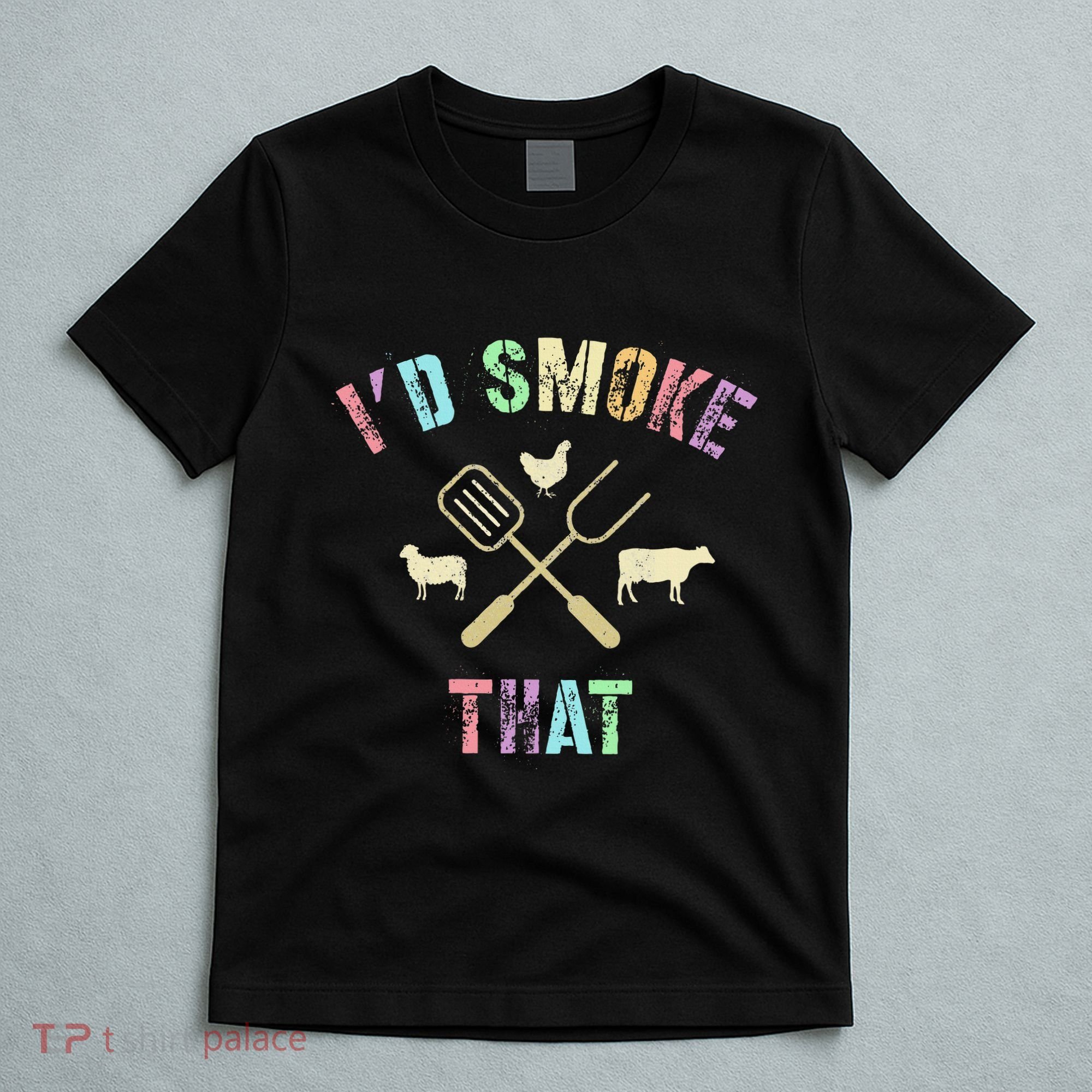Funny Grilling ID Smoke That Grills Chef Pit Meat Gangster T-Shirt