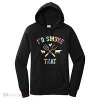 Funny Grilling ID Smoke That Grills Chef Pit Meat Gangster Women's Hoodie thumb 0