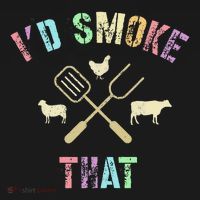 Funny Grilling ID Smoke That Grills Chef Pit Meat Gangster Women's Hoodie thumb 2