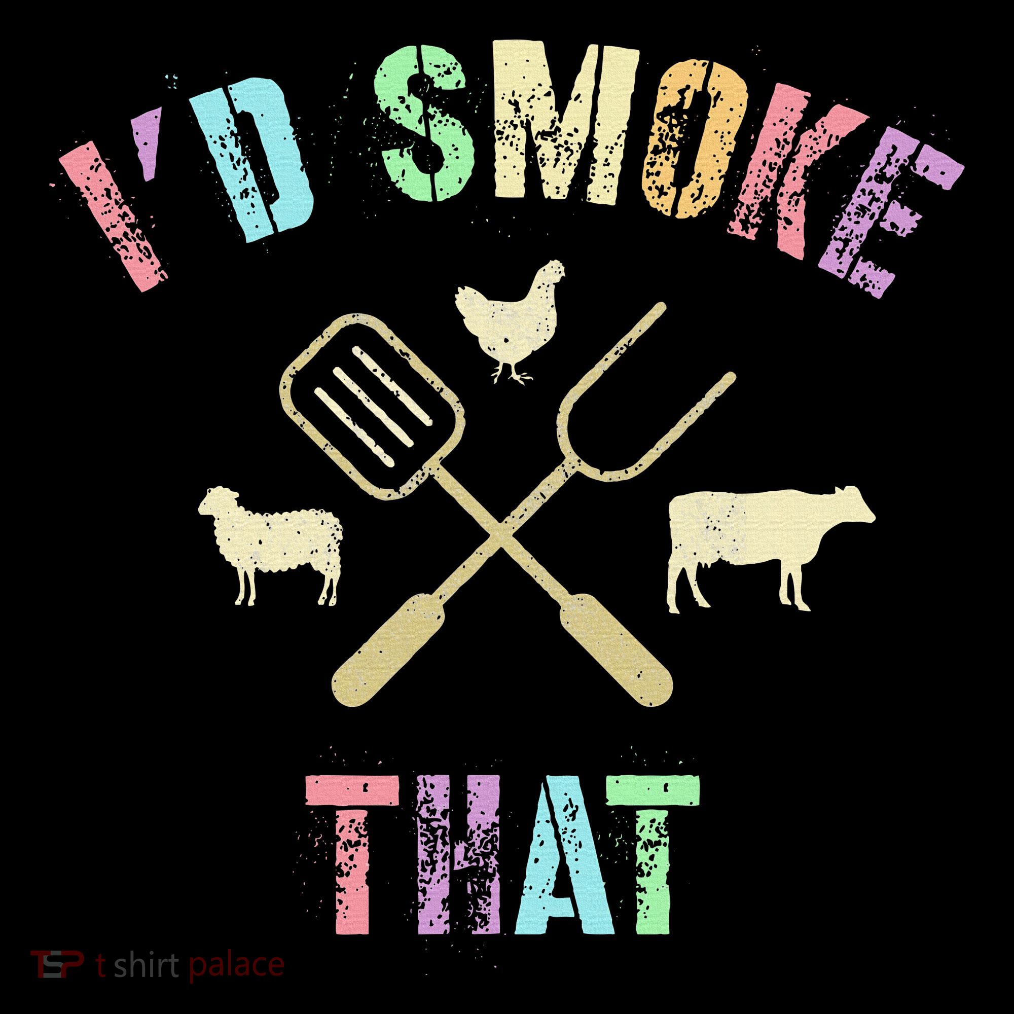Funny Grilling ID Smoke That Grills Chef Pit Meat Gangster Women's Hoodie